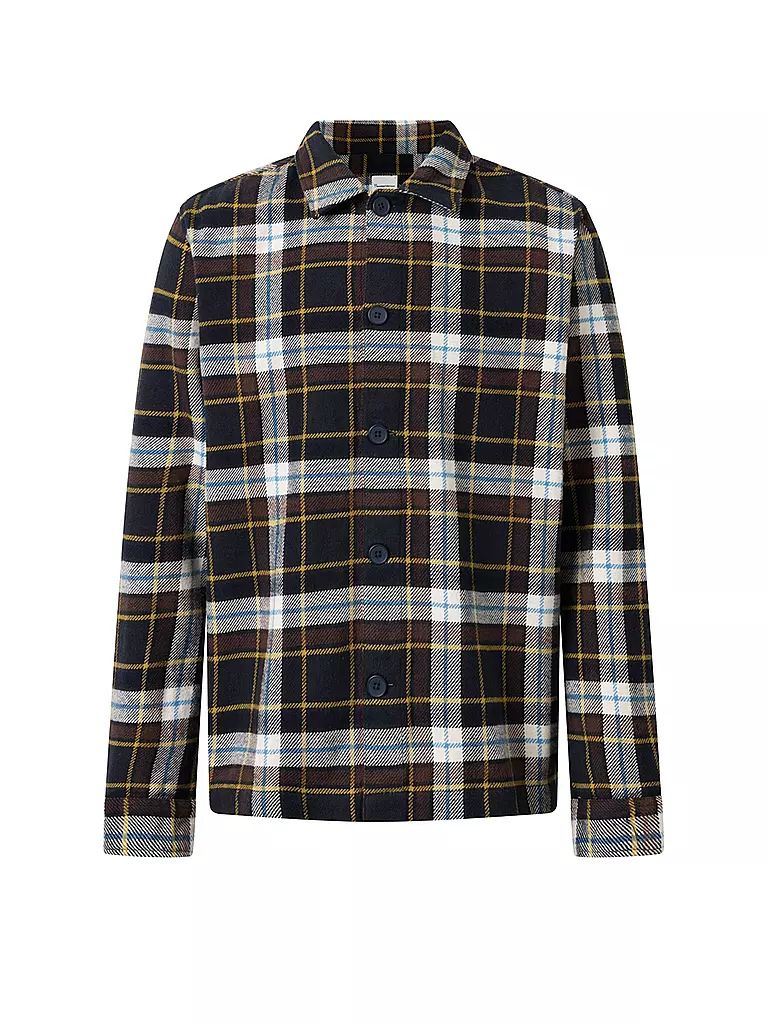 KNOWLEDGE COTTON APPAREL | Flanell Overshirt | hellblau