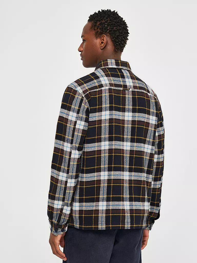 KNOWLEDGE COTTON APPAREL | Flanell Overshirt | hellblau