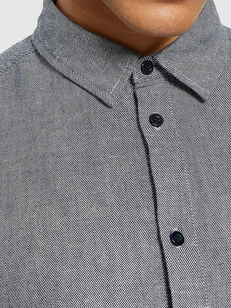 KNOWLEDGE COTTON APPAREL | Flanellehemd Regular Fit  | blau