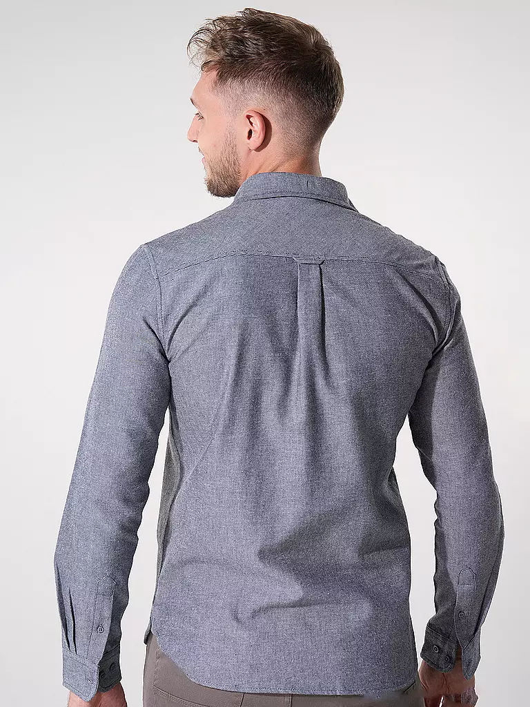 KNOWLEDGE COTTON APPAREL | Flanellhemd Slim Fit | hellgrau