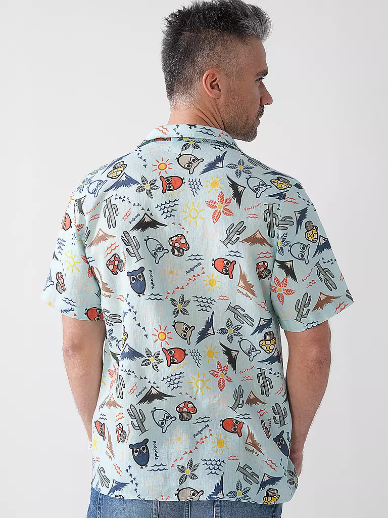 KNOWLEDGE COTTON APPAREL | Hemd Regular Fit  | türkis