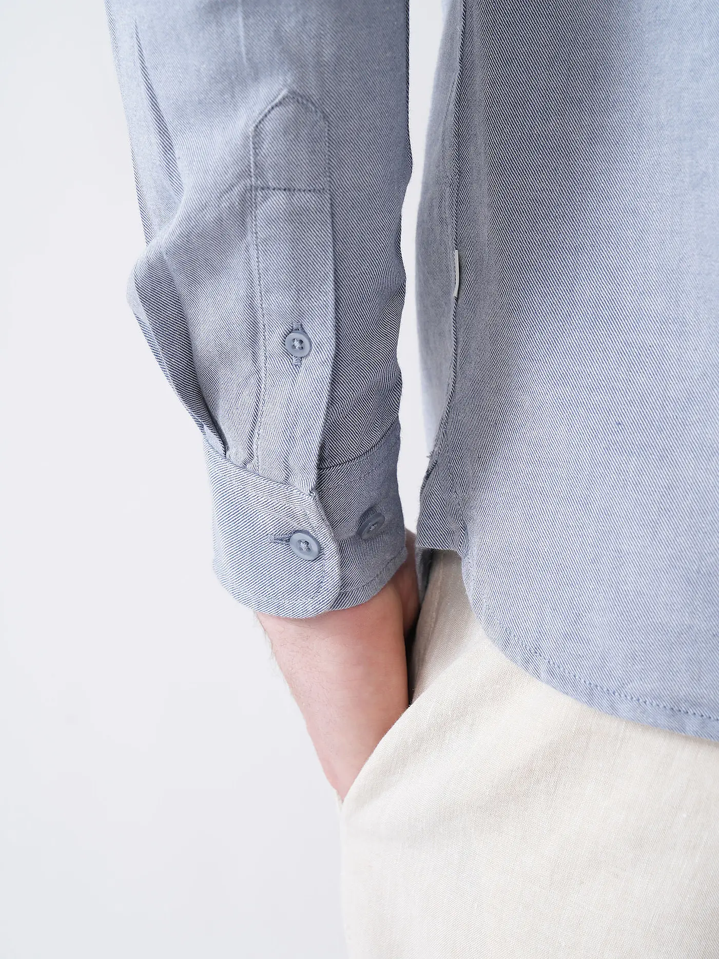 KNOWLEDGE COTTON APPAREL | Hemd Regular Fit  | blau