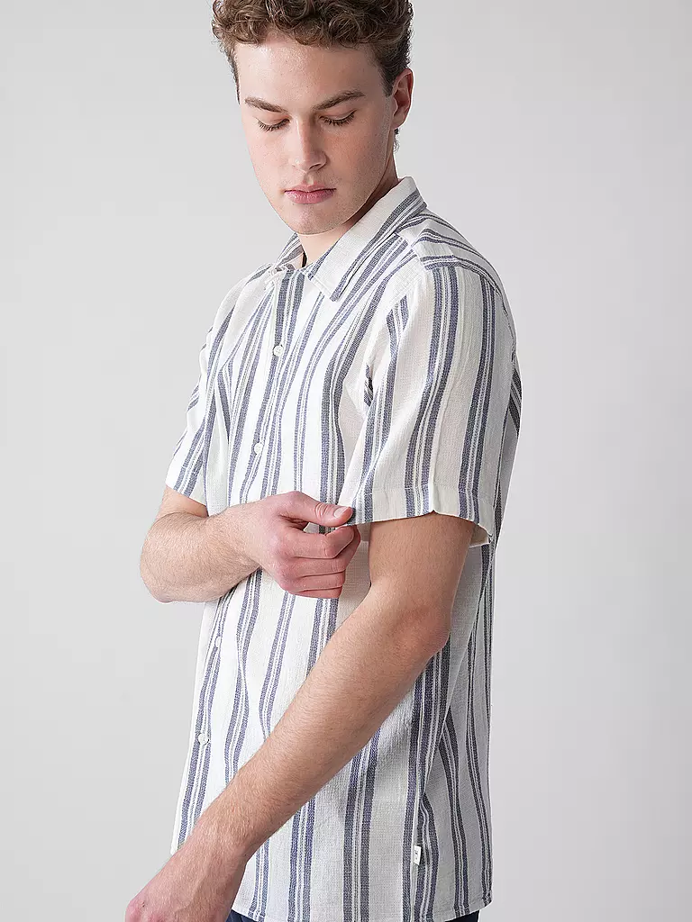 KNOWLEDGE COTTON APPAREL | Hemd Regular Fit | blau