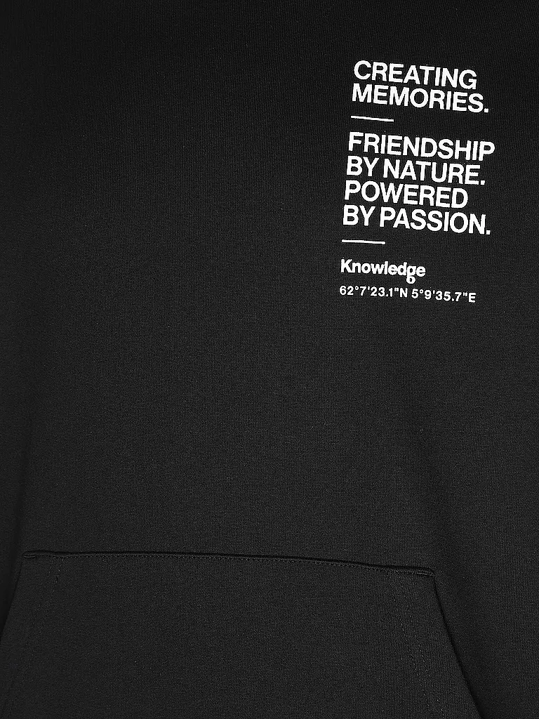 KNOWLEDGE COTTON APPAREL | Kapuzensweater - Hoodie  | schwarz