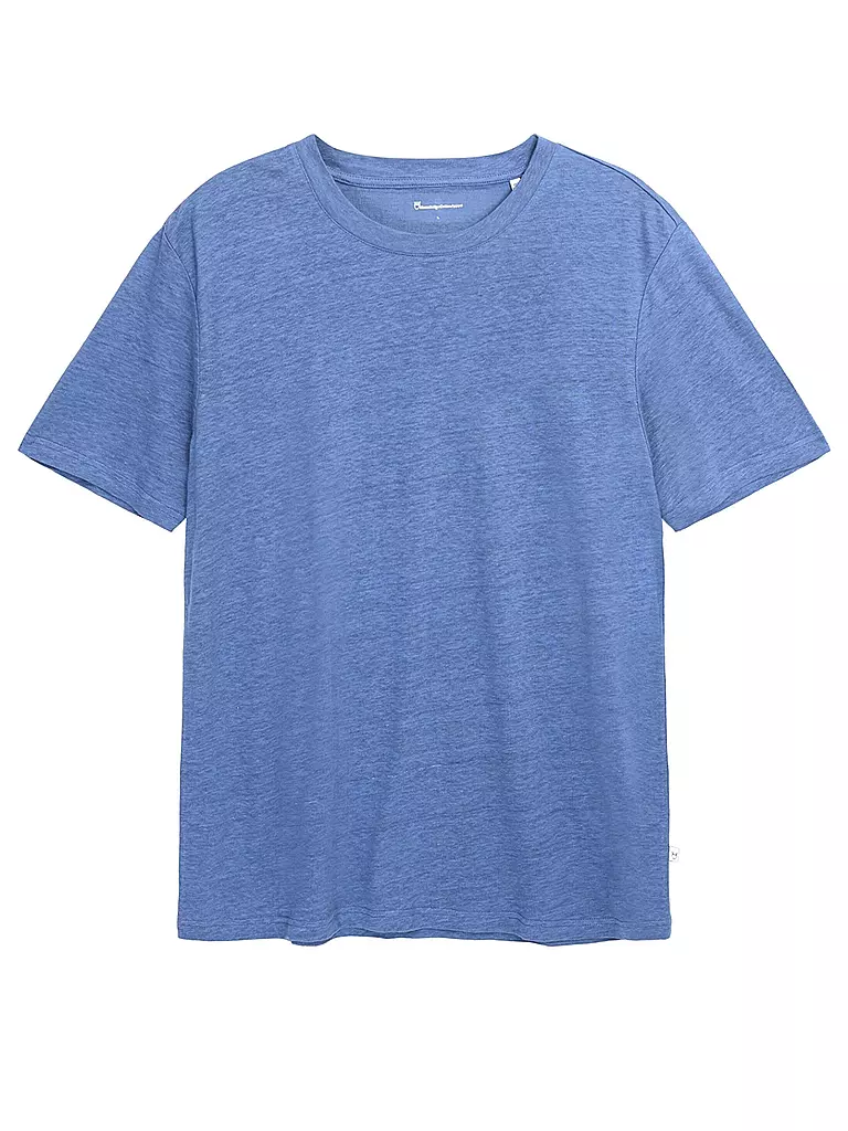 KNOWLEDGE COTTON APPAREL | Leinen T-Shirt | blau