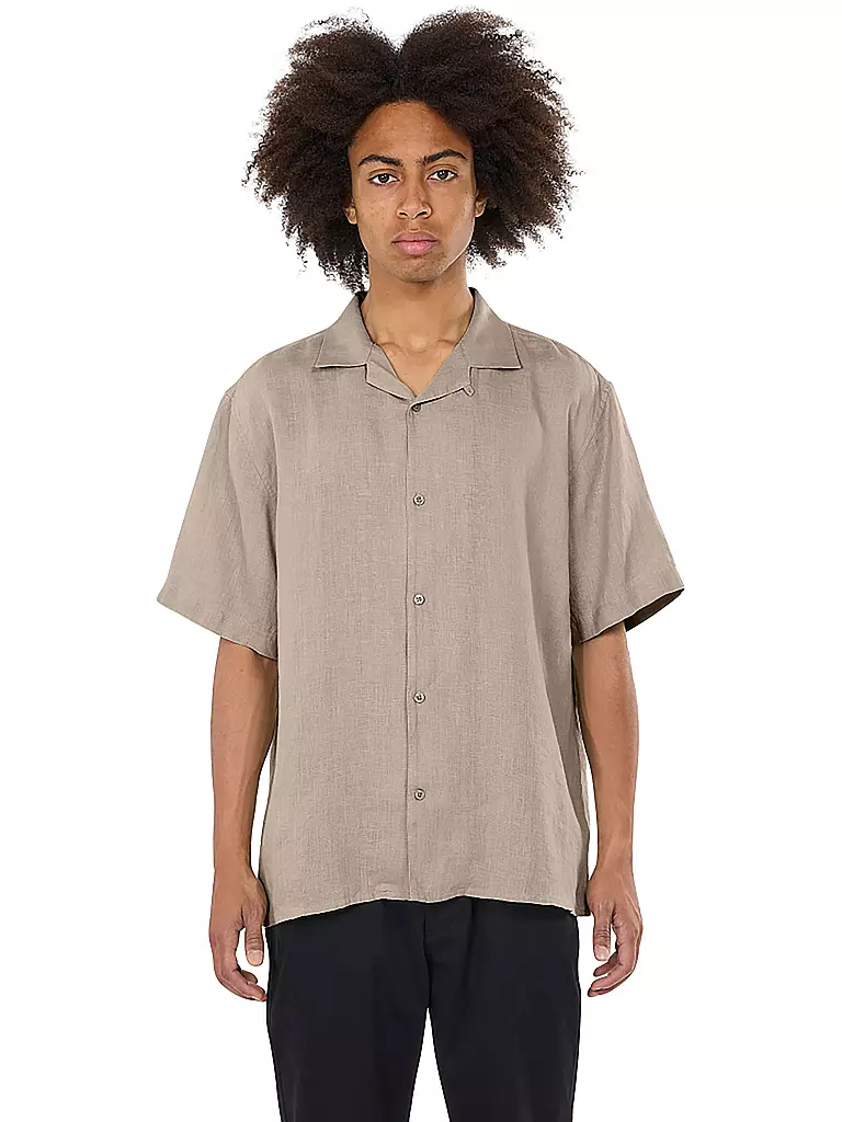 KNOWLEDGE COTTON APPAREL | Leinenhemd | beige