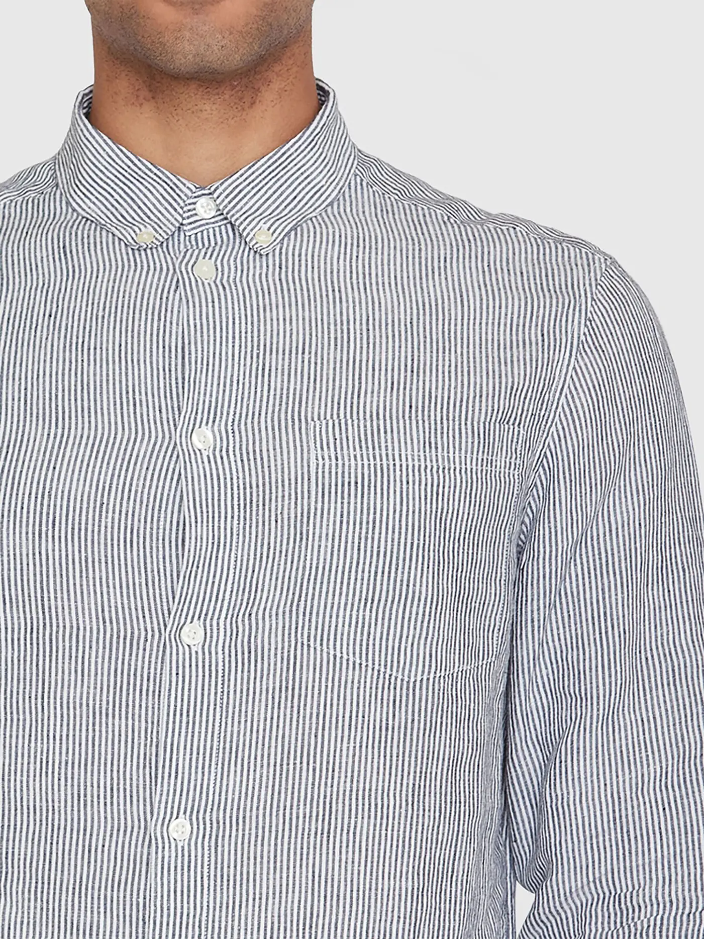KNOWLEDGE COTTON APPAREL | Leinenhemd | blau