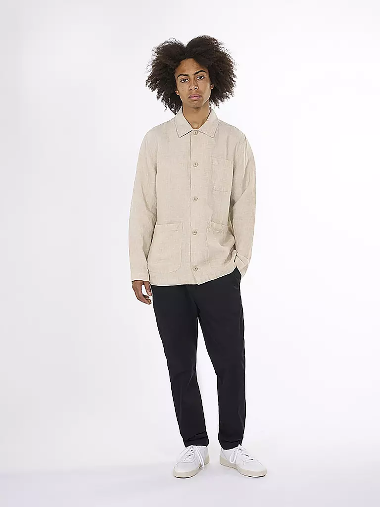 KNOWLEDGE COTTON APPAREL | Overshirt  | beige