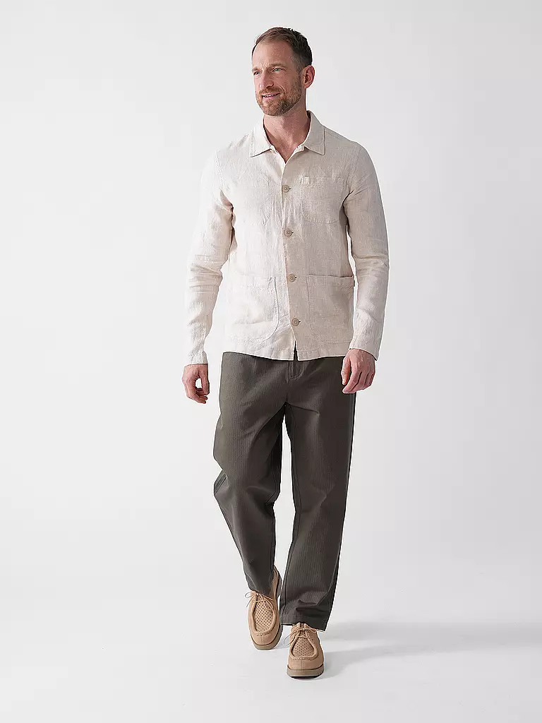 KNOWLEDGE COTTON APPAREL | Overshirt  | beige