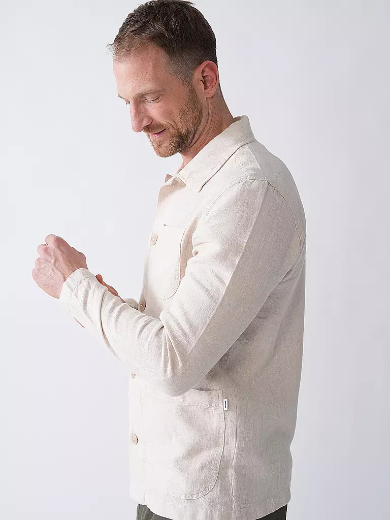 KNOWLEDGE COTTON APPAREL | Overshirt  | beige