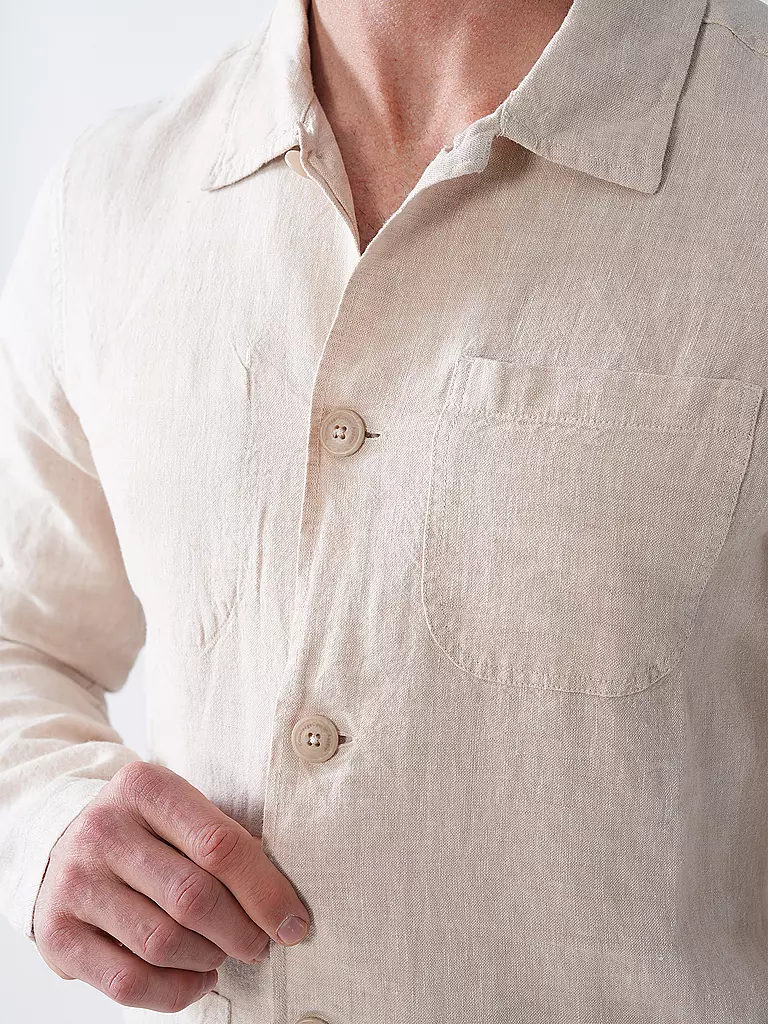 KNOWLEDGE COTTON APPAREL | Overshirt  | beige