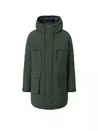 KNOWLEDGE COTTON APPAREL | Parka APEX CANVAS | dunkelgrün