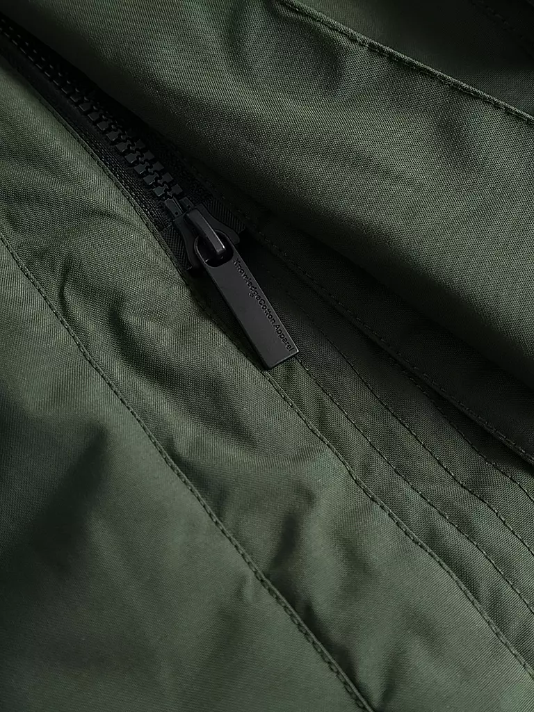 KNOWLEDGE COTTON APPAREL | Parka APEX CANVAS | dunkelgrün