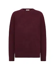 KNOWLEDGE COTTON APPAREL | Pullover FIELD | dunkelrot