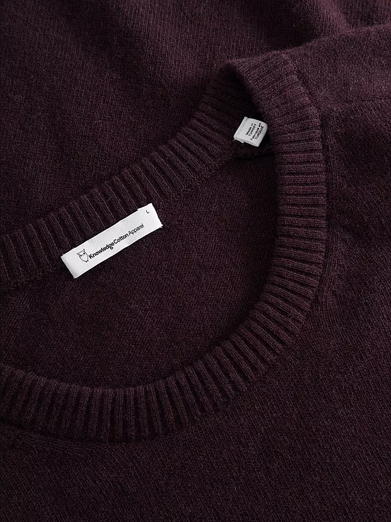 KNOWLEDGE COTTON APPAREL | Pullover FIELD | rot