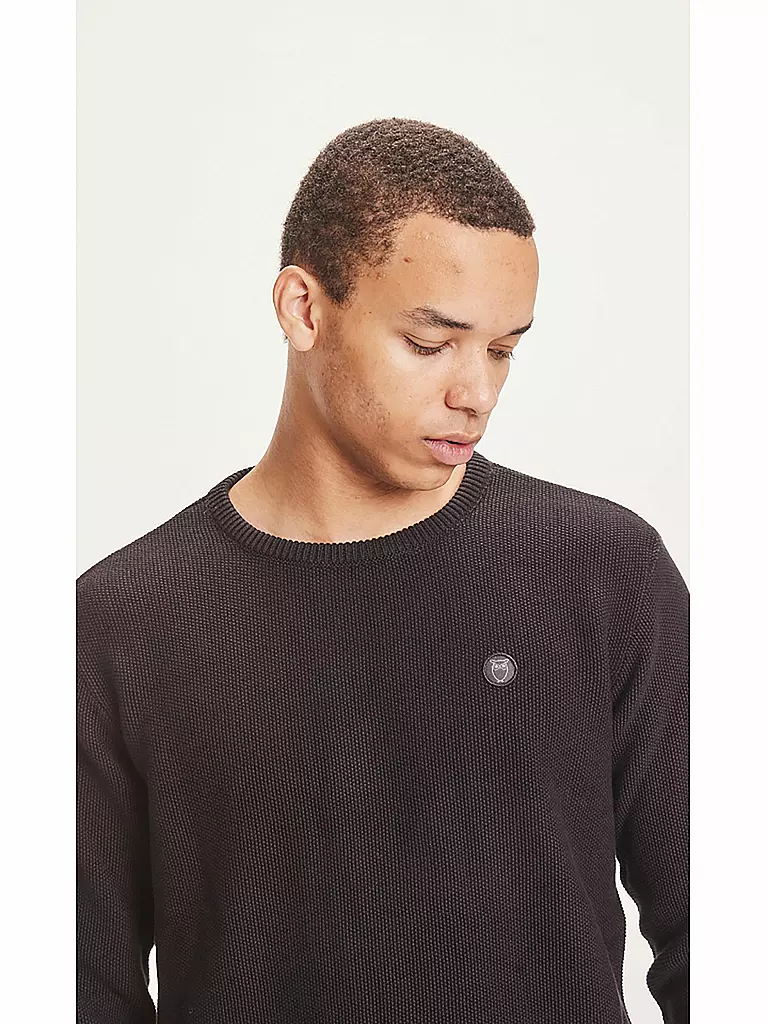 KNOWLEDGE COTTON APPAREL | Pullover Regular Fit | schwarz