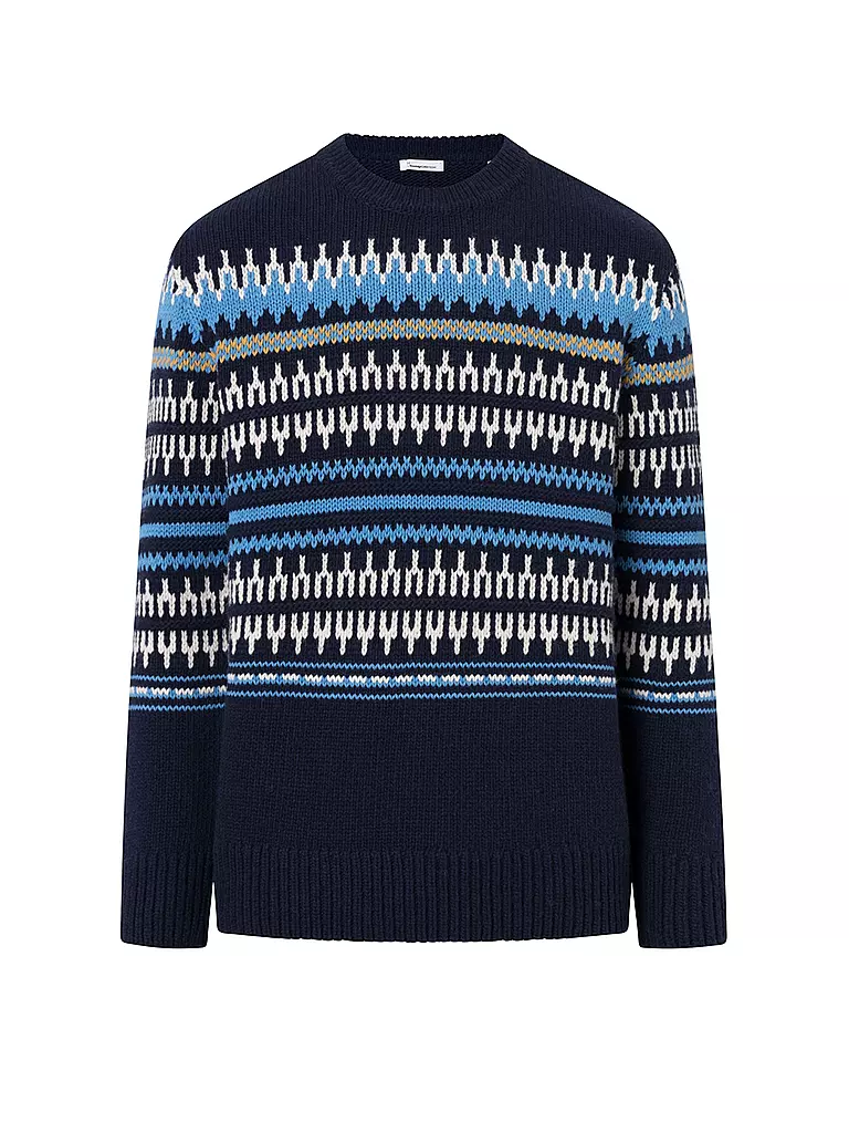 KNOWLEDGE COTTON APPAREL Pullover blau