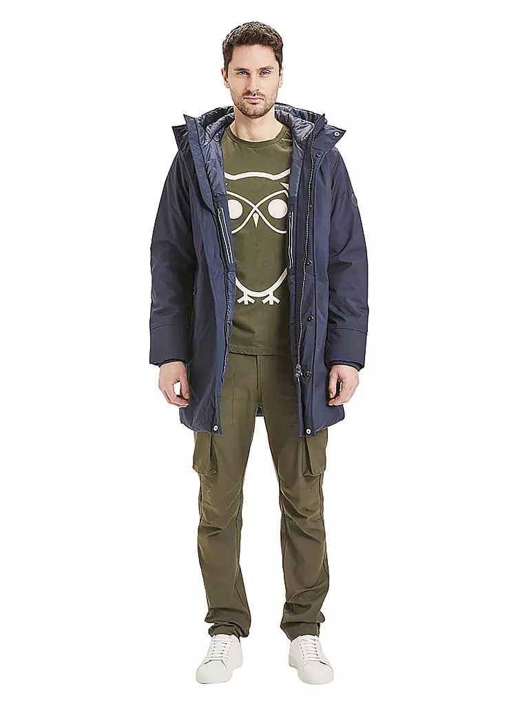 KNOWLEDGE COTTON APPAREL | Softshell Parka | blau