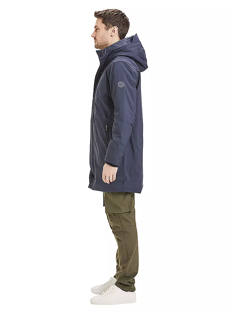 KNOWLEDGE COTTON APPAREL | Softshell Parka | blau