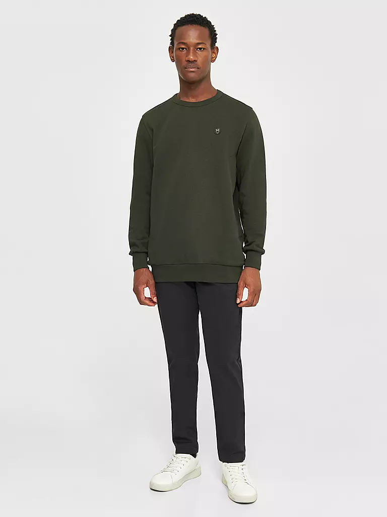 KNOWLEDGE COTTON APPAREL | Sweater ERIK | dunkelgrün