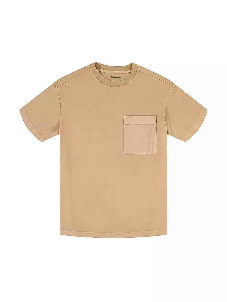 KNOWLEDGE COTTON APPAREL | T Shirt Aspen  | beige