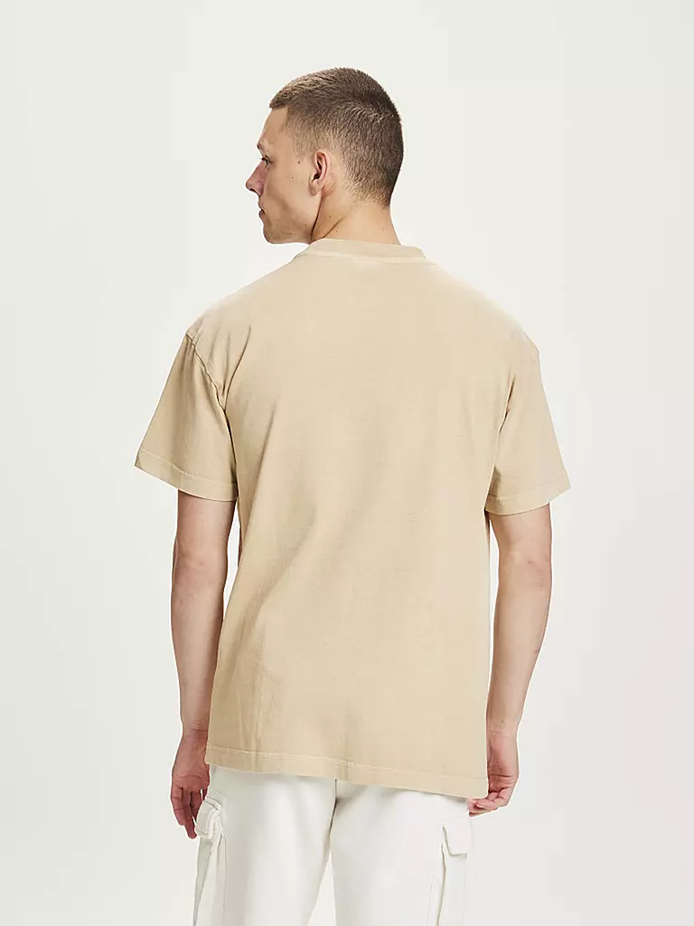 KNOWLEDGE COTTON APPAREL | T Shirt Aspen  | beige