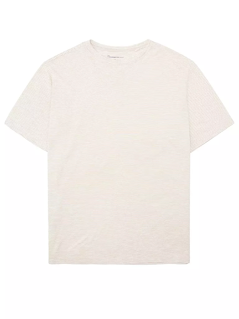 KNOWLEDGE COTTON APPAREL | T-Shirt  | creme