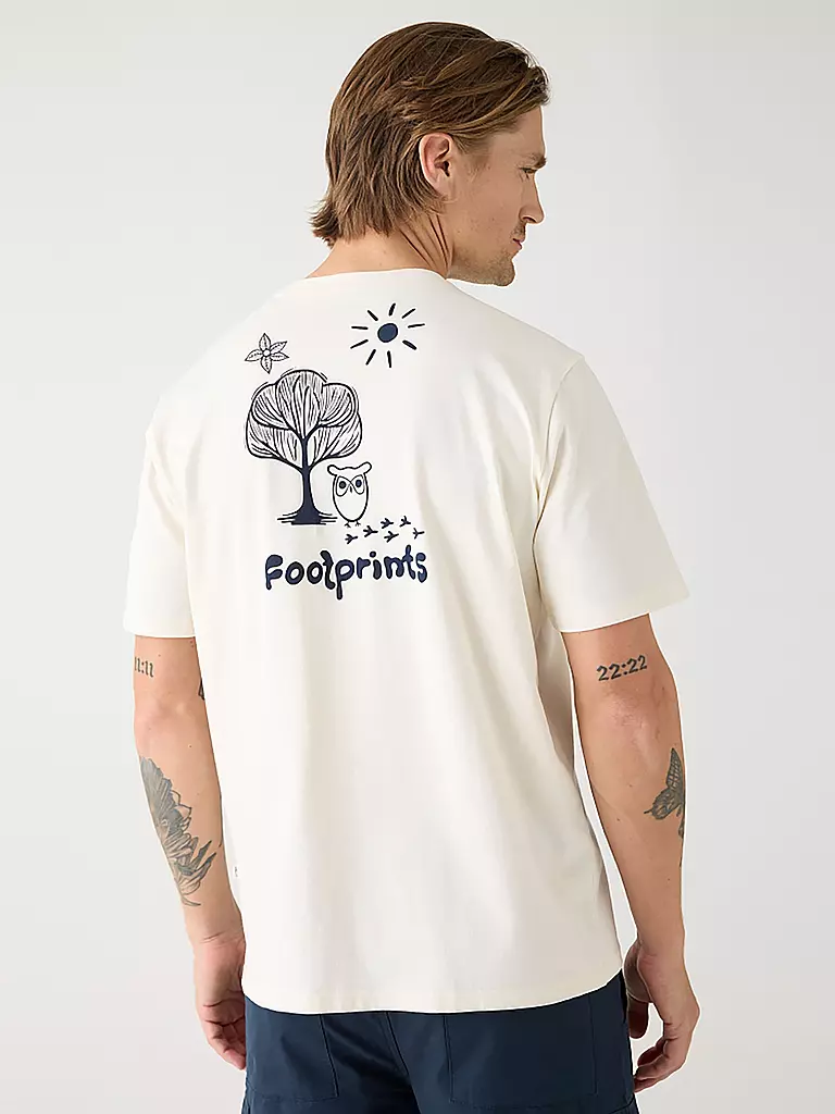 KNOWLEDGE COTTON APPAREL | T-Shirt  | creme