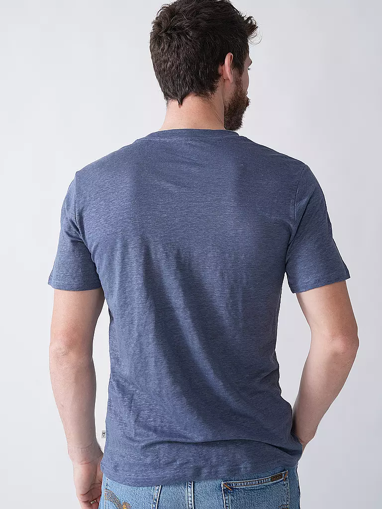 KNOWLEDGE COTTON APPAREL | T-Shirt  | blau