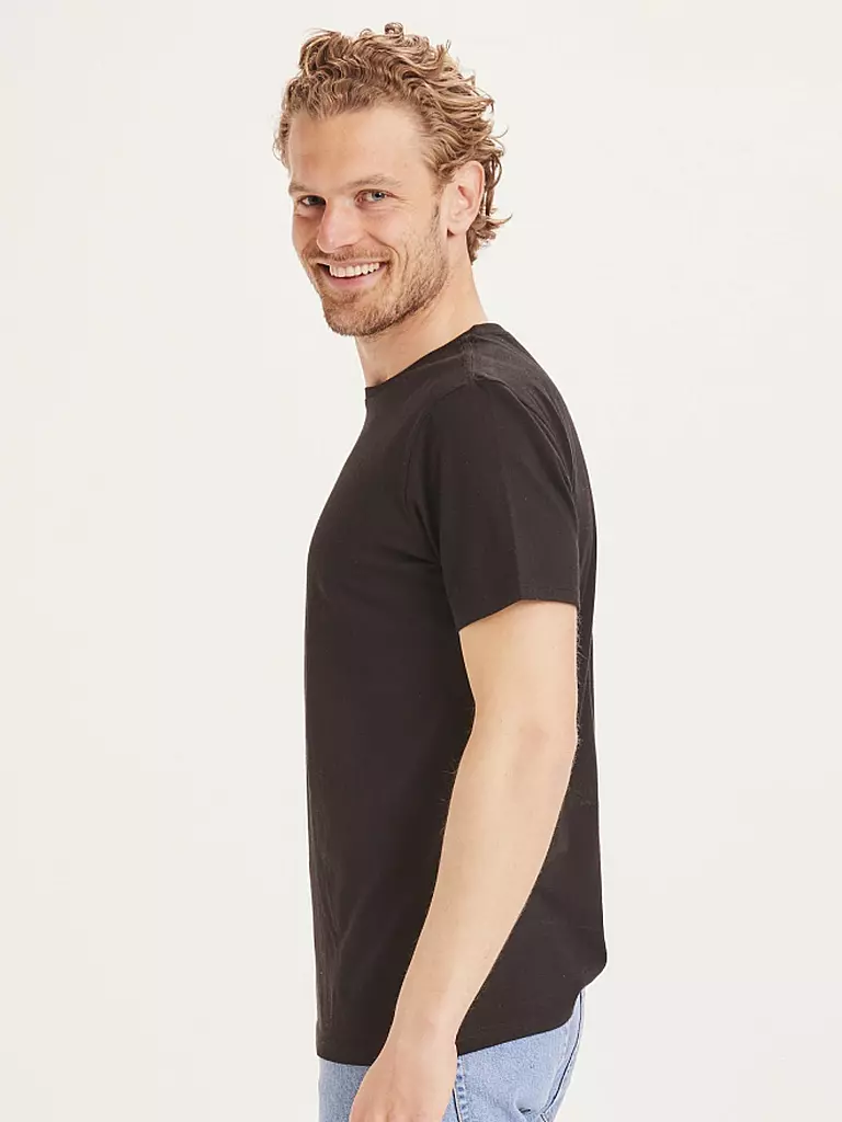 KNOWLEDGE COTTON APPAREL | T-Shirt ALDER | schwarz