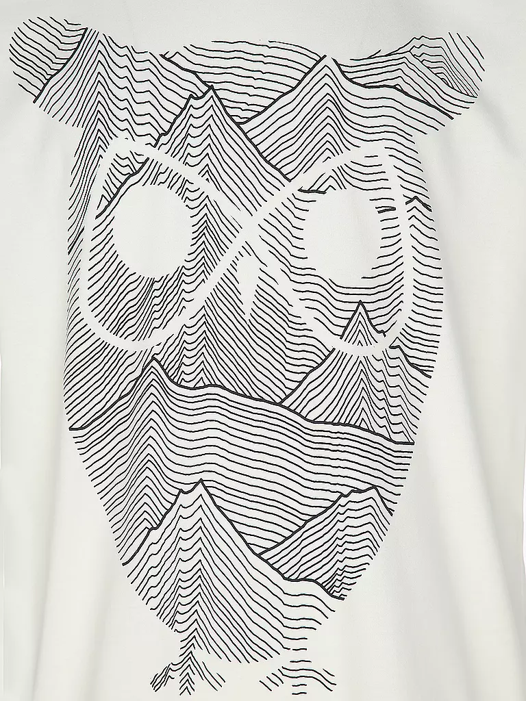 KNOWLEDGE COTTON APPAREL | T-Shirt OWL LINES | olive