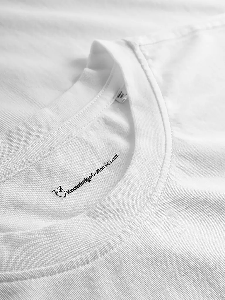 KNOWLEDGE COTTON APPAREL | T-Shirt OWL | weiss