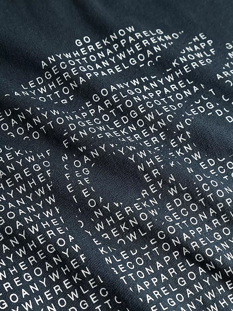 KNOWLEDGE COTTON APPAREL | T-Shirt OWL | blau