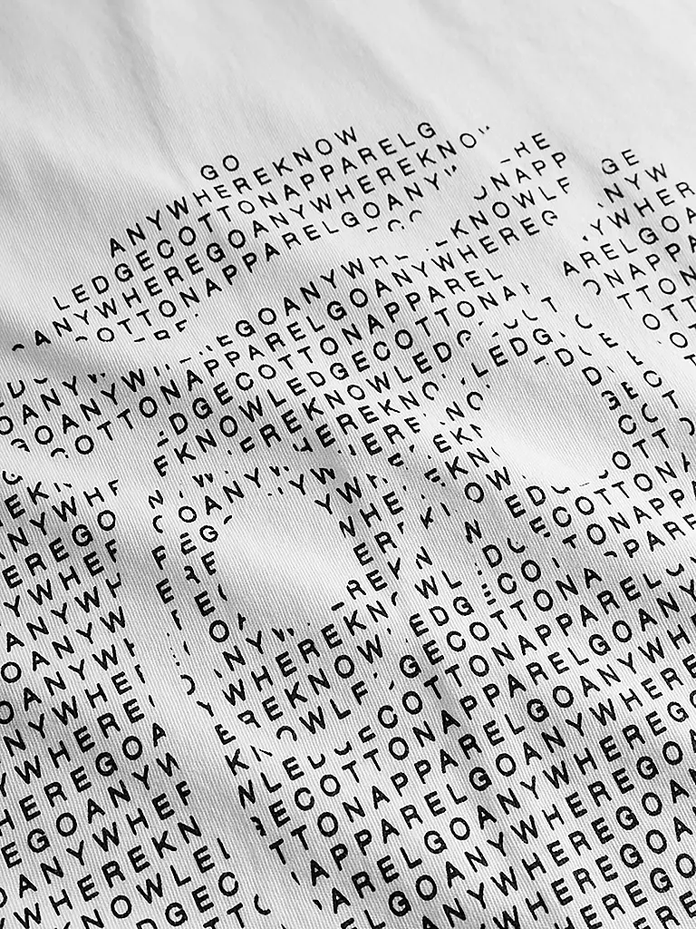 KNOWLEDGE COTTON APPAREL | T-Shirt OWL | weiss