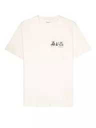 KNOWLEDGE COTTON APPAREL | T-Shirt OWLS CHEST | creme