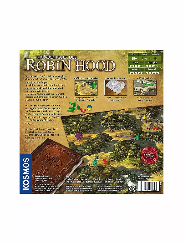 KOSMOS | Brettspiel  - Die Abenteuer des Robin Hood | keine Farbe