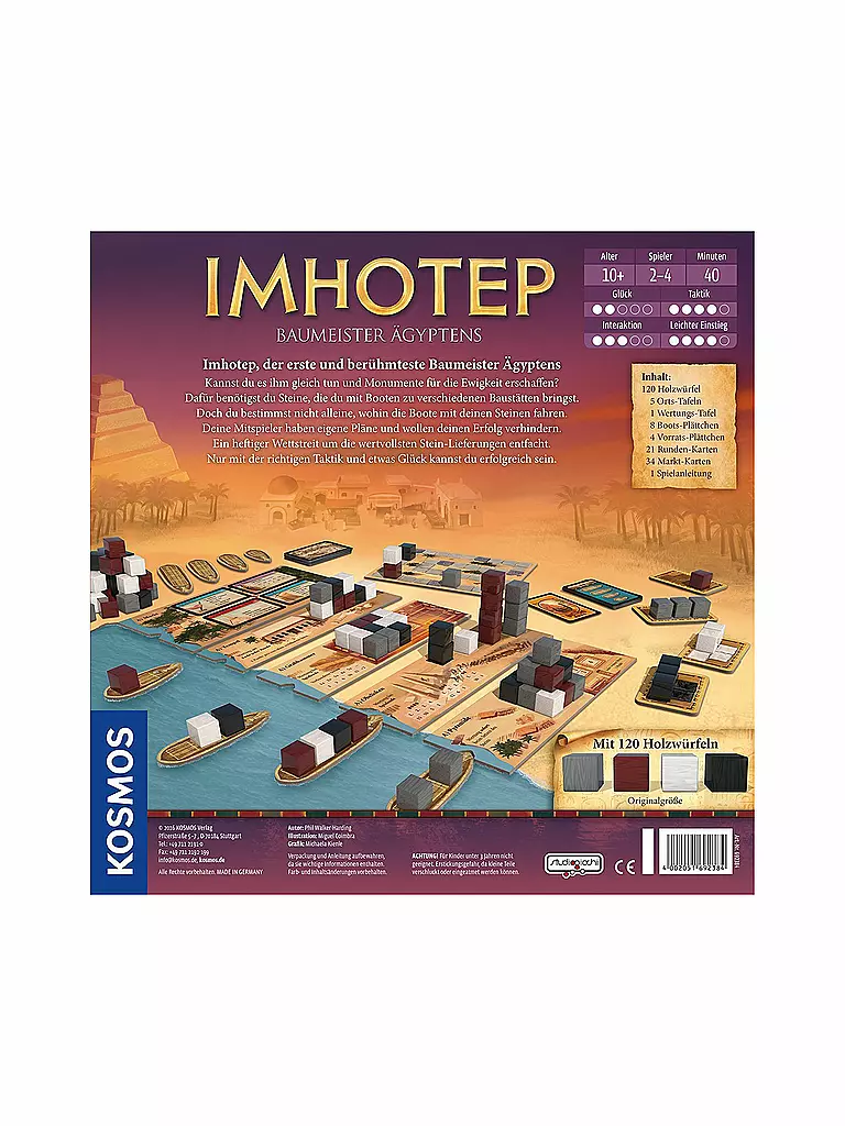 KOSMOS | Brettspiel - Imhotep | keine Farbe