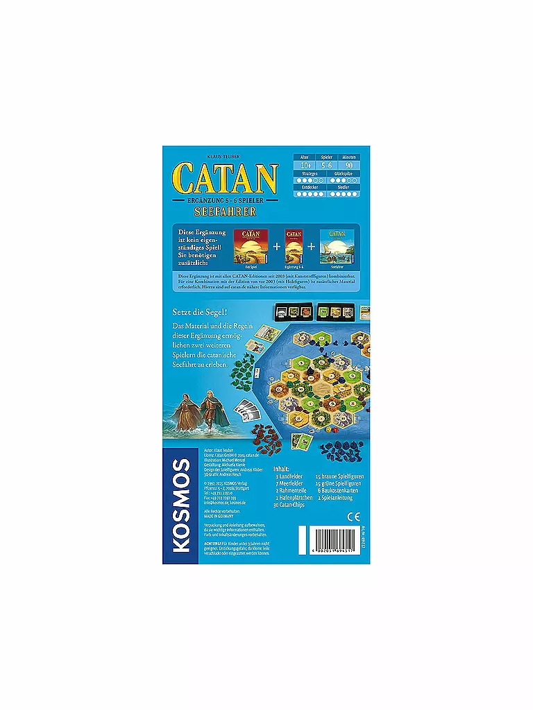 KOSMOS | Catan - Seefahrer Ergänzung für 5 - 6 Spieler | 