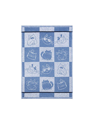 KRACHT | Geschirrtuch 50x70cm Cool Cat Blau