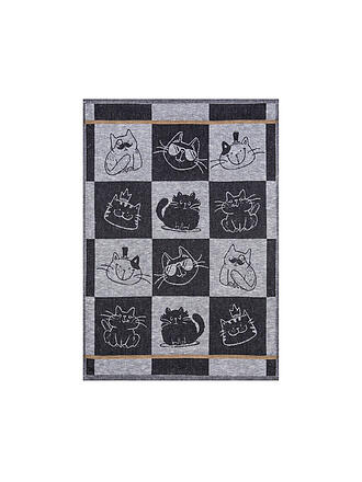 KRACHT | Geschirrtuch 50x70cm Cool Cat Schwarz