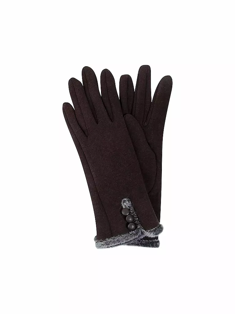 KUEBL | Jersey-Handschuhe  | braun