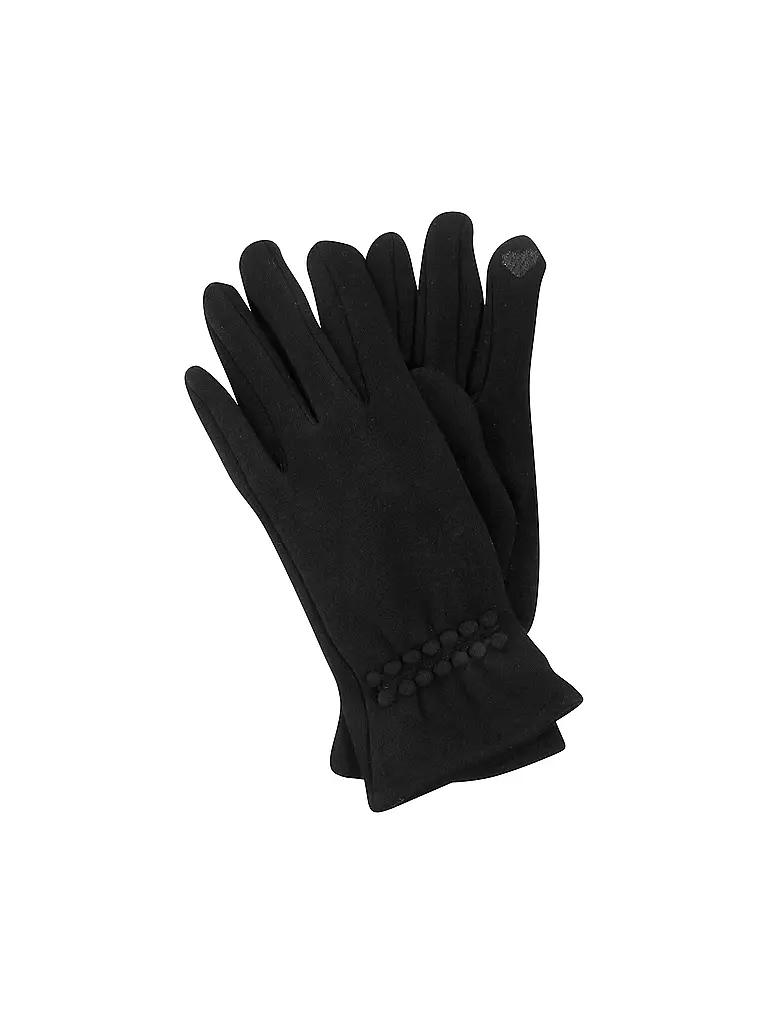 KUEBL | Jersey-Handschuhe mit Touch-Funktion | schwarz