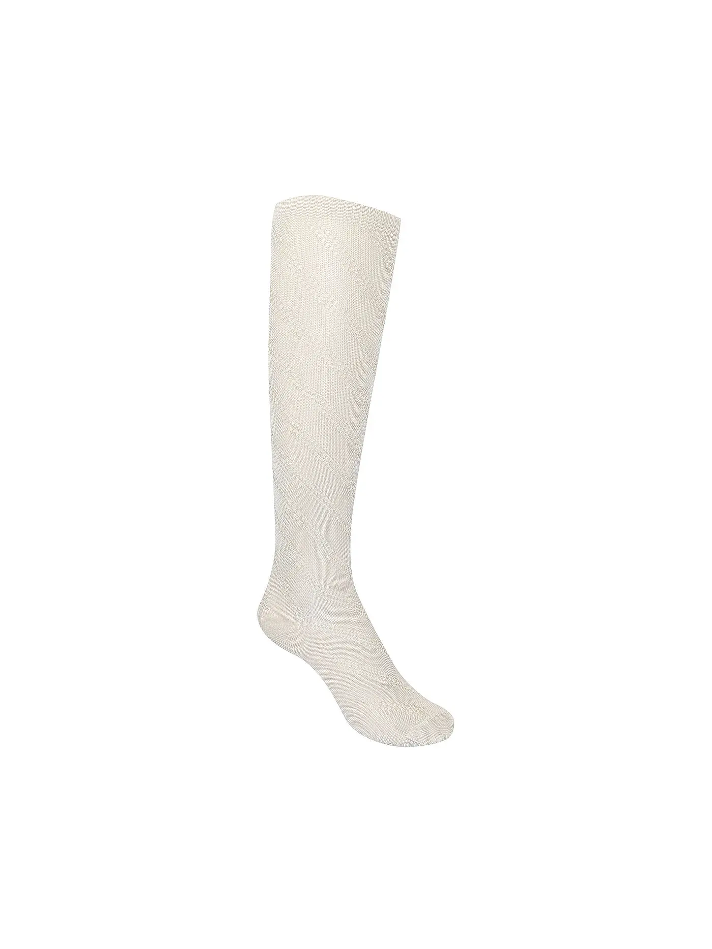 KUNERT | Kniestrümpfe DIAGONAL CROCHET | creme
