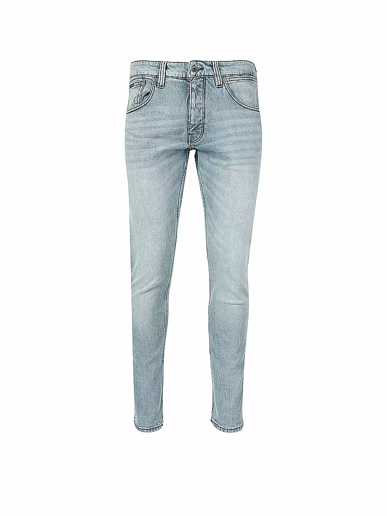 Manfinity Homme Jeans décontractés délavés à coupe effilée pour hommes Mode en l