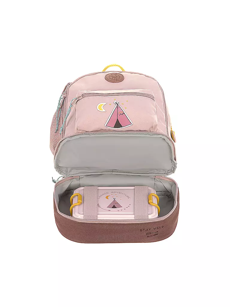 LÄSSIG | Kindergarten Rucksack Mini Adventure Tipi | rosa