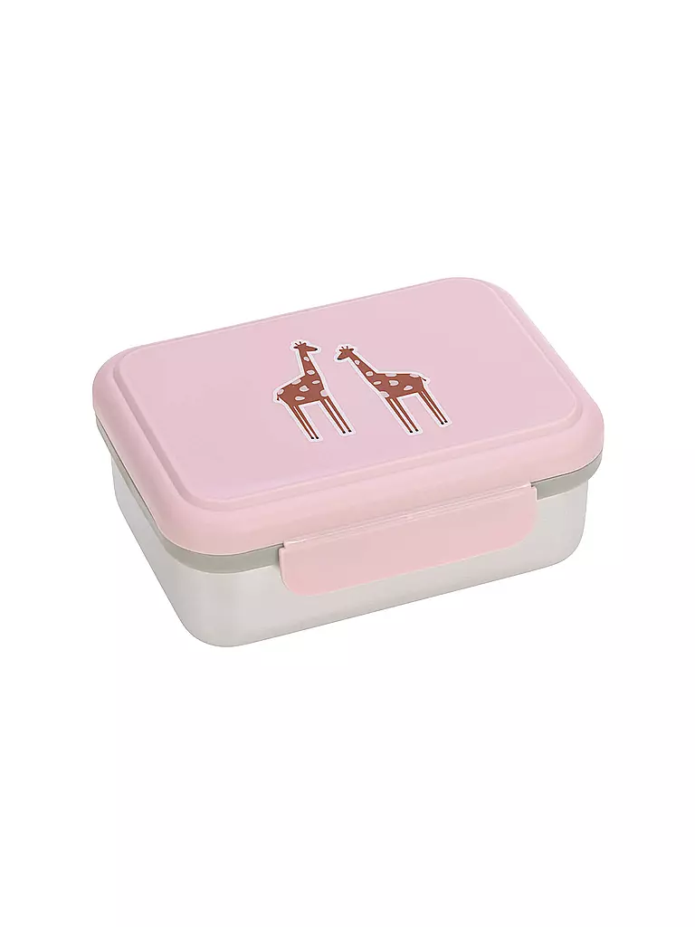 LÄSSIG | Lunchbox - Frischhaltedose Edelstahl Safari Giraffe | keine Farbe