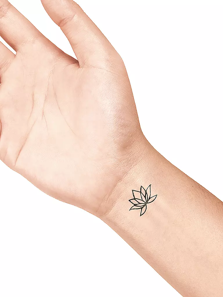 LA DOT | Tattoo Stone Small Lotus Flower (46)  | transparent