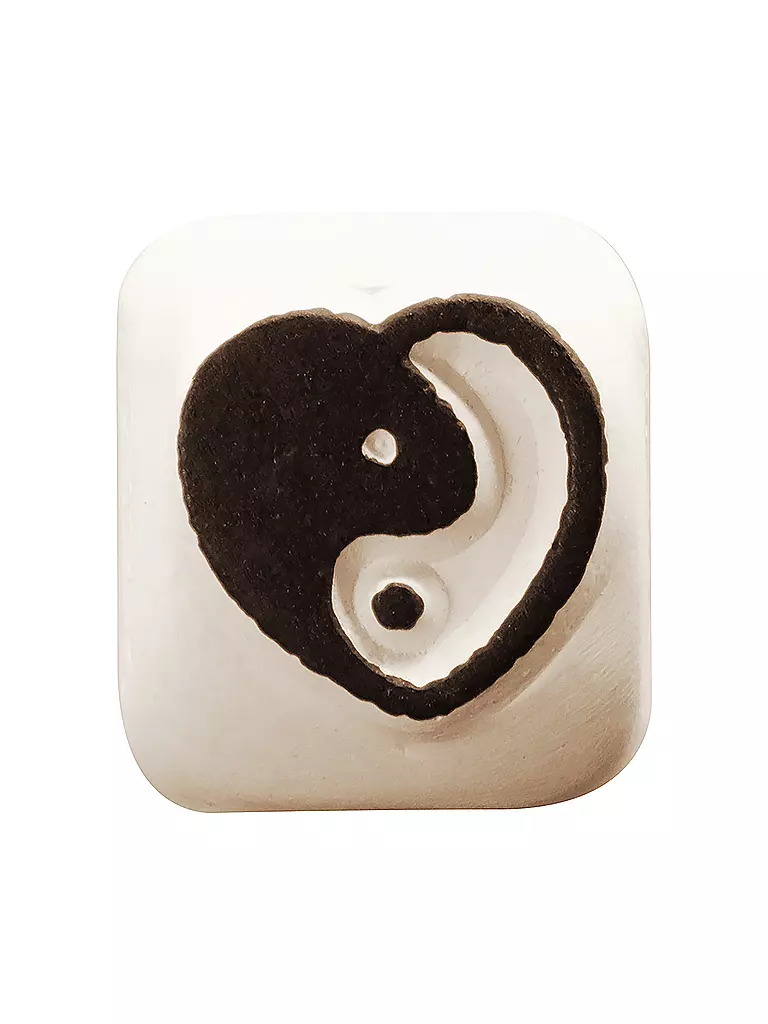 LA DOT | Tattoo Stone Small Yin Yang Heart ( 02 )  | transparent