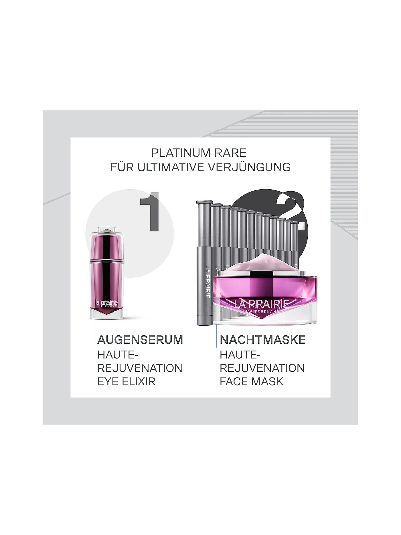 LA PRAIRIE | Platinum Rare Mask Rejuvenating  20ml & 12x 0.7ml  | keine Farbe