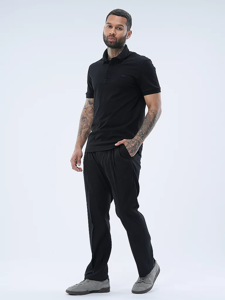 LACOSTE Poloshirt schwarz | XS